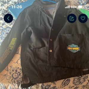 Harley-Davidson Black Hooded Performance Jacket